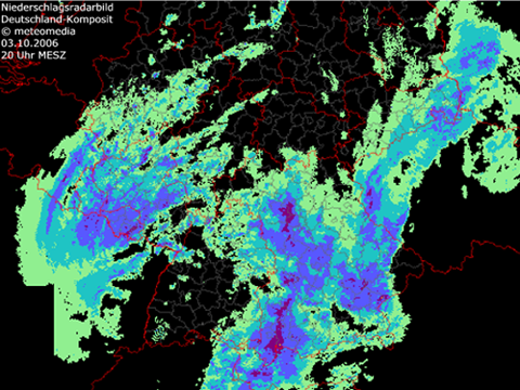 Niederschlagsradarbild