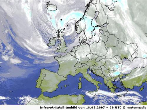 Infrarot-Satellitenbild