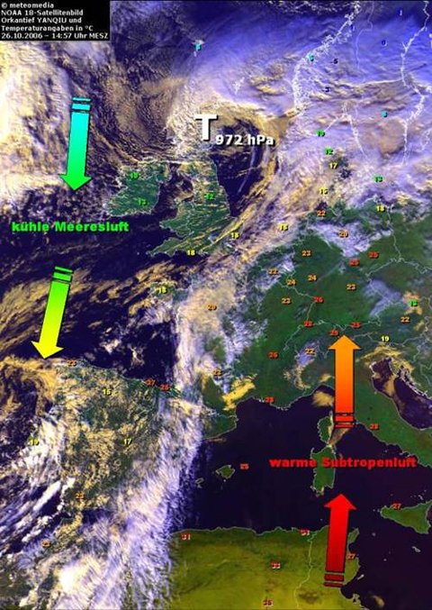 hochaufgelöstes NOAA-Satellitenbild